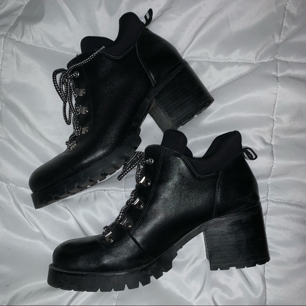 🖤Black Combat Style Ankle Boots🖤